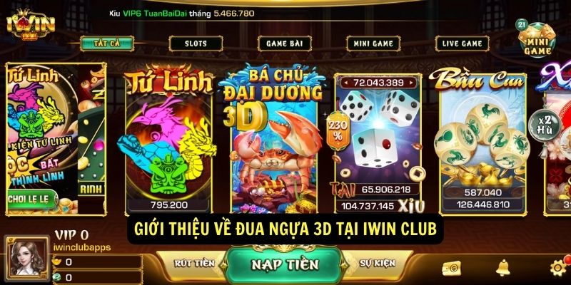 Gioi thieu ve dua ngua 3D tai Iwin club